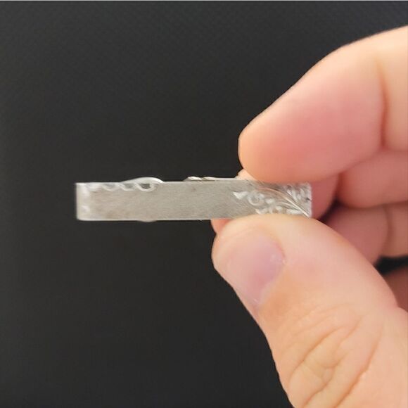 VINTAGE Sterling Tie Clip - Picture 7 of 7